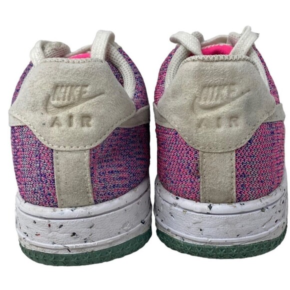 Nike Air Force 1 Crater Flyknit Fuchsia Glow Pink Purple Women's Size 6 Shoes - Picture 6 of 8